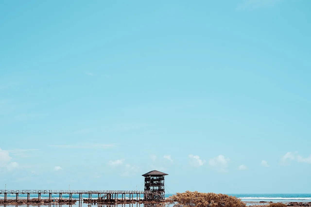 Cloud 9 surf break boardwalk in Siargao